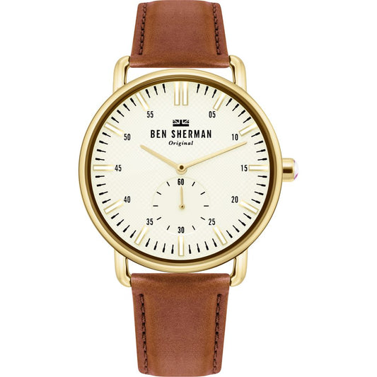 Brown Leather Dress Watch