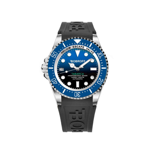 Black Rubber Sport Watch