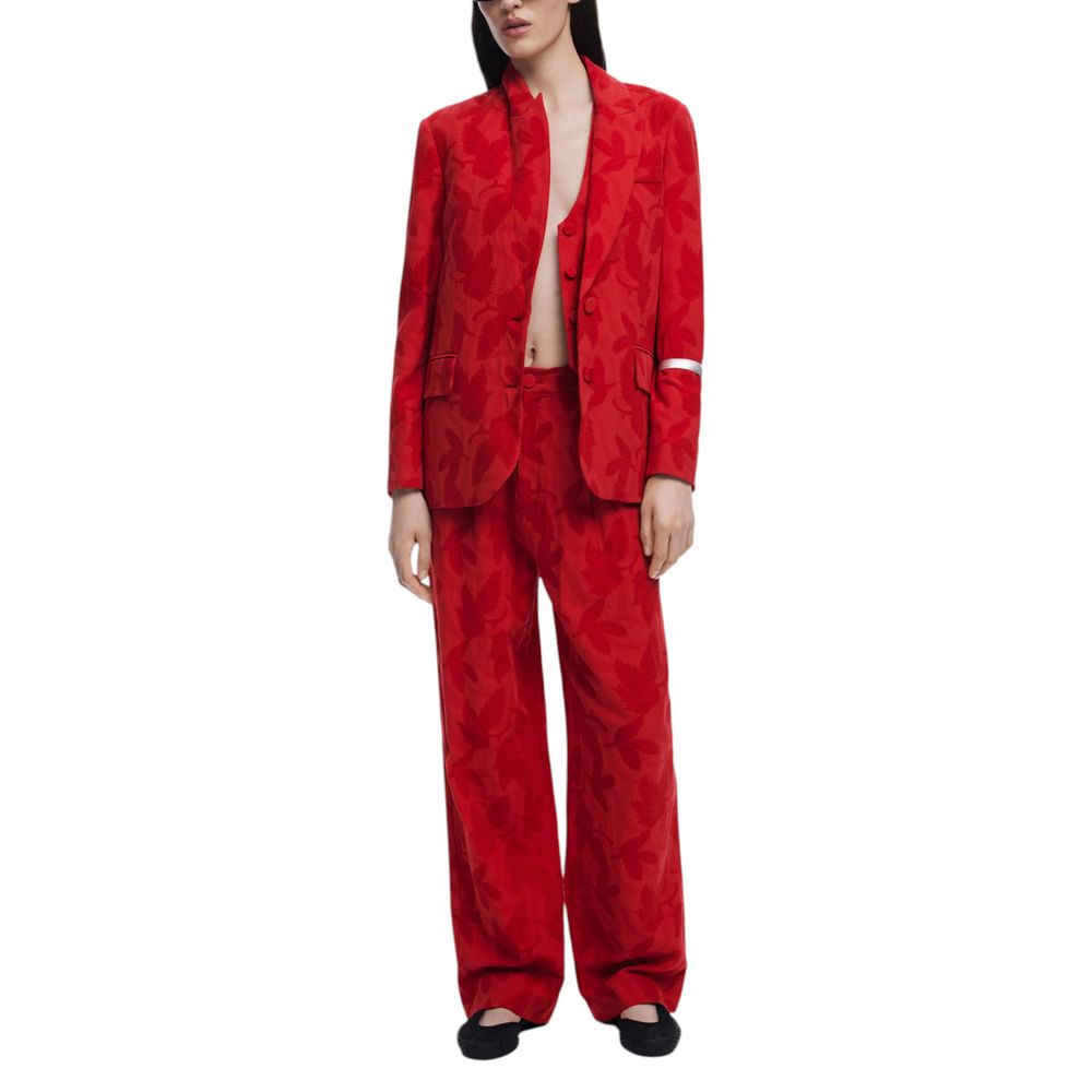 Red Cotton Suits & Blazer