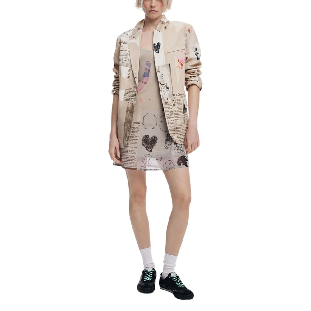 Beige Cotton Suits & Blazer