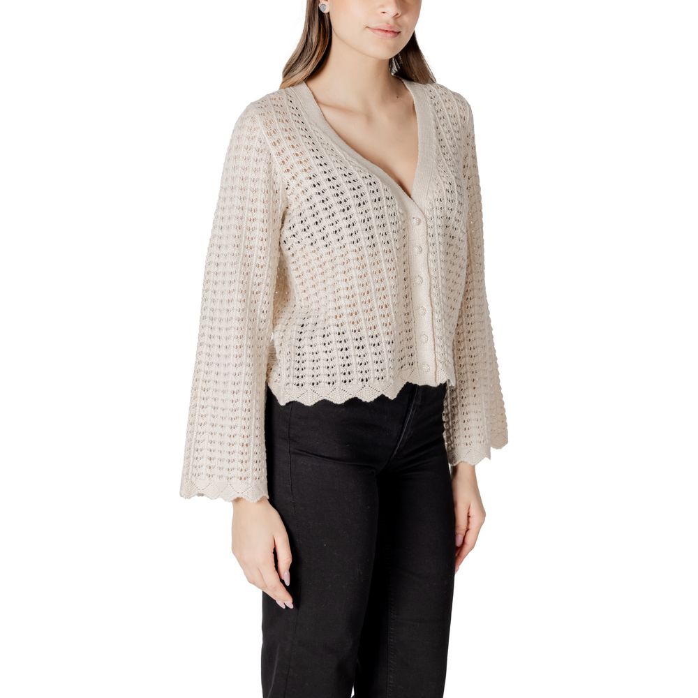 Beige Cotton Cardigan