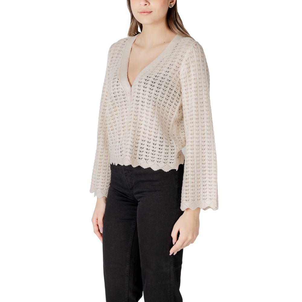 Beige Cotton Cardigan