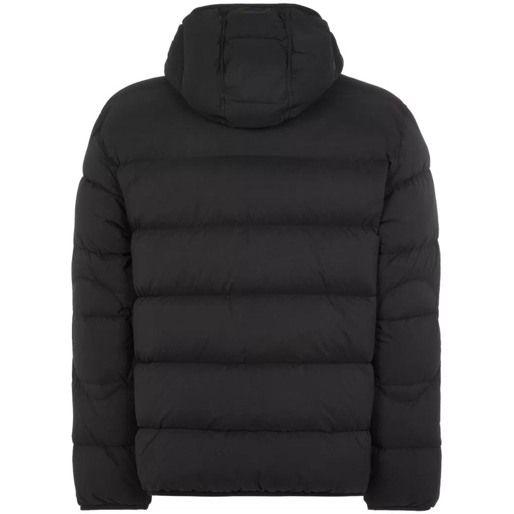 Black Nylon Men Jacket