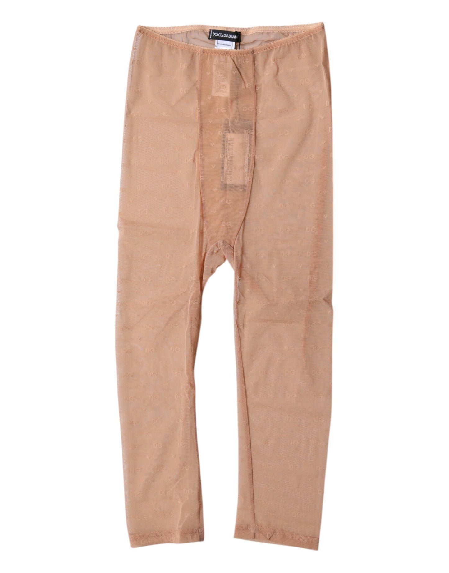 Brown Logo Lace Lingerie Cropped Tight Underwear