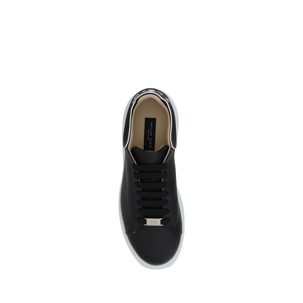 Black Rubber Low Top Sneakers