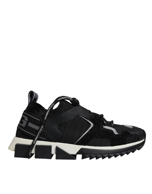 Black Mesh Sorrento Trekking Sneakers Shoes