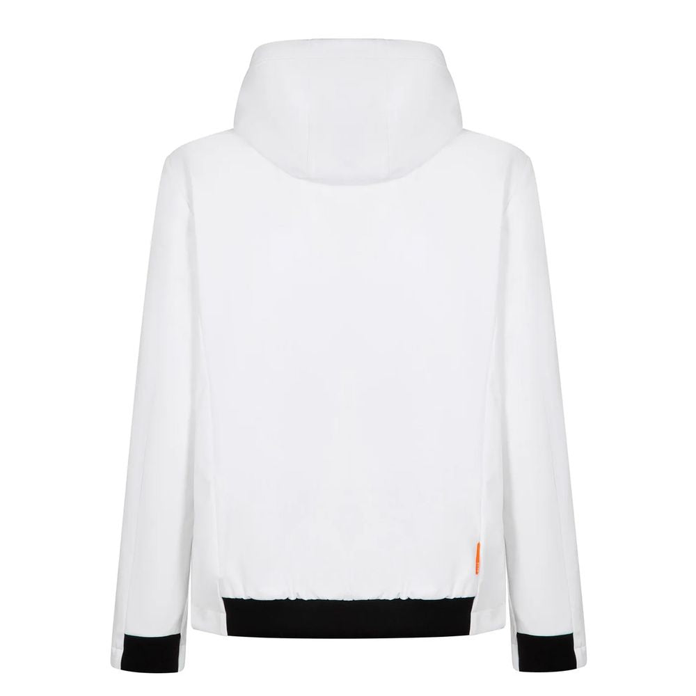 White Polyester Men's Jacket