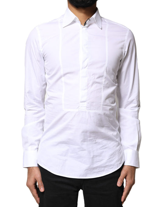 White Cotton Long Sleeves Formal Dress Shirt