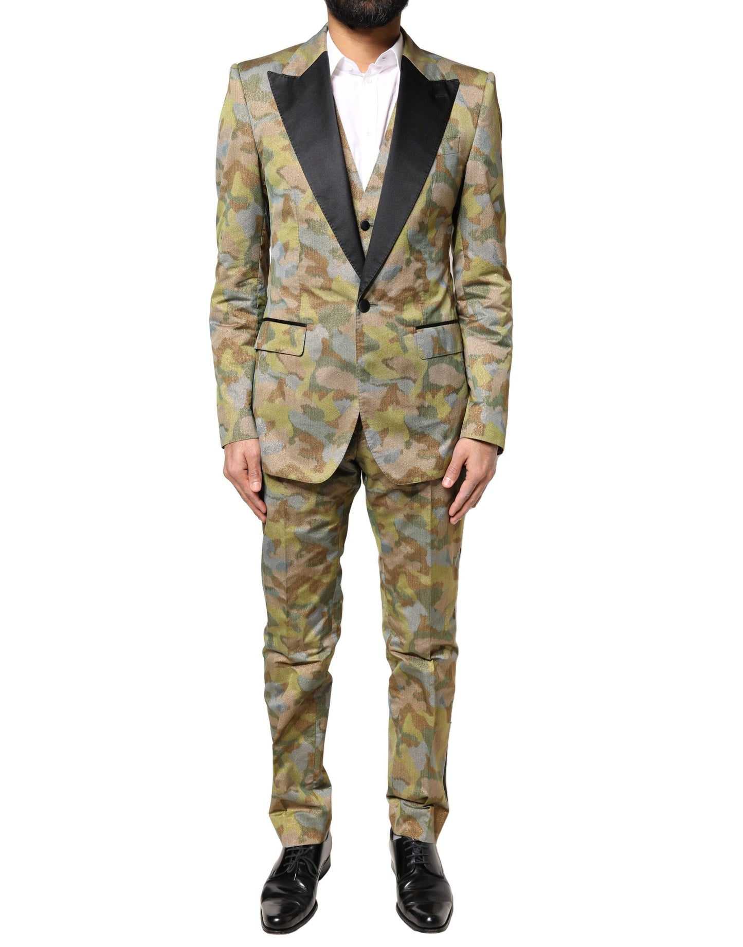 Multicolor Camouflage SICILIA 3 Piece Suit