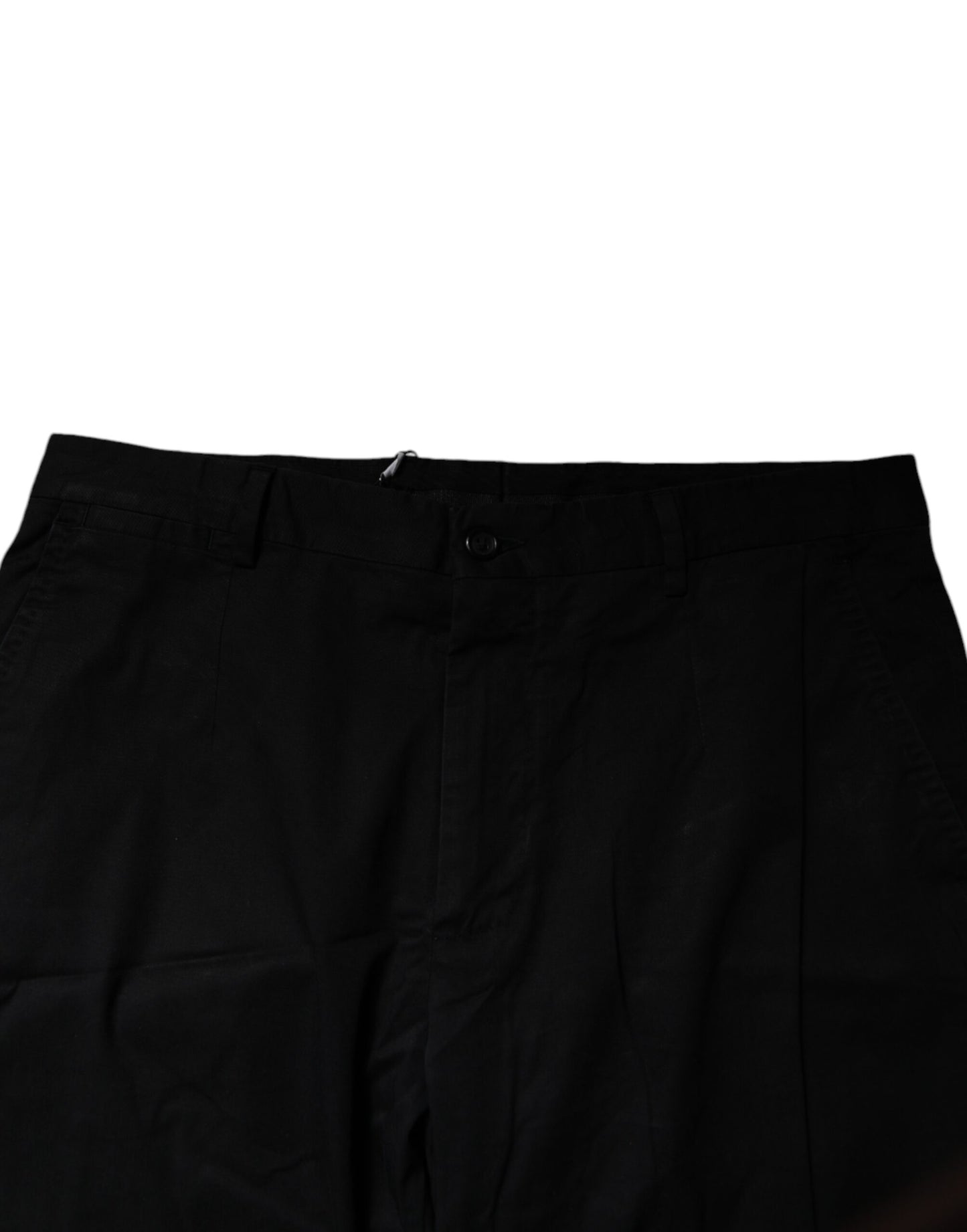 Black Cotton Stretch Skinny Dress Formal Pants