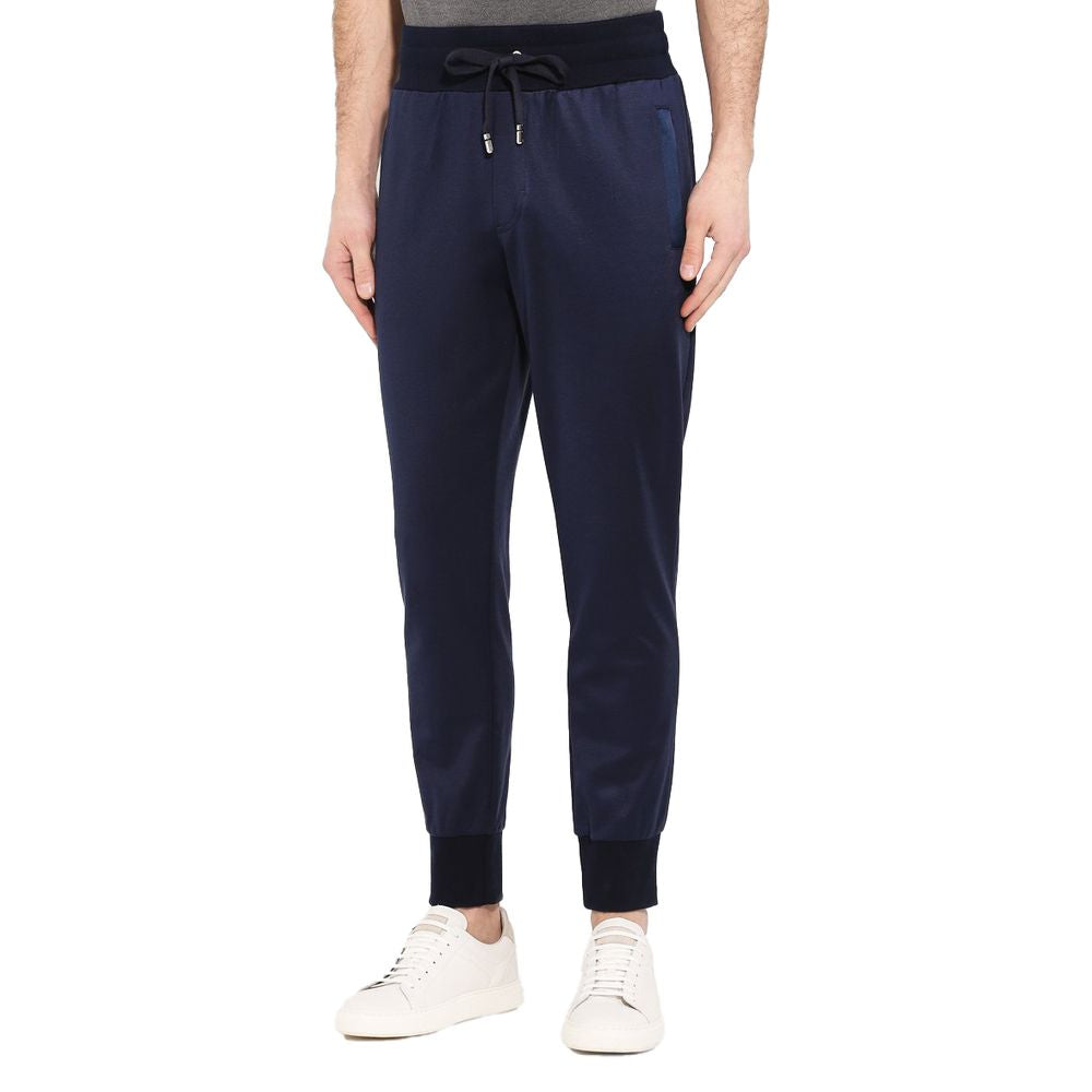 Blue Silk Jeans & Pant