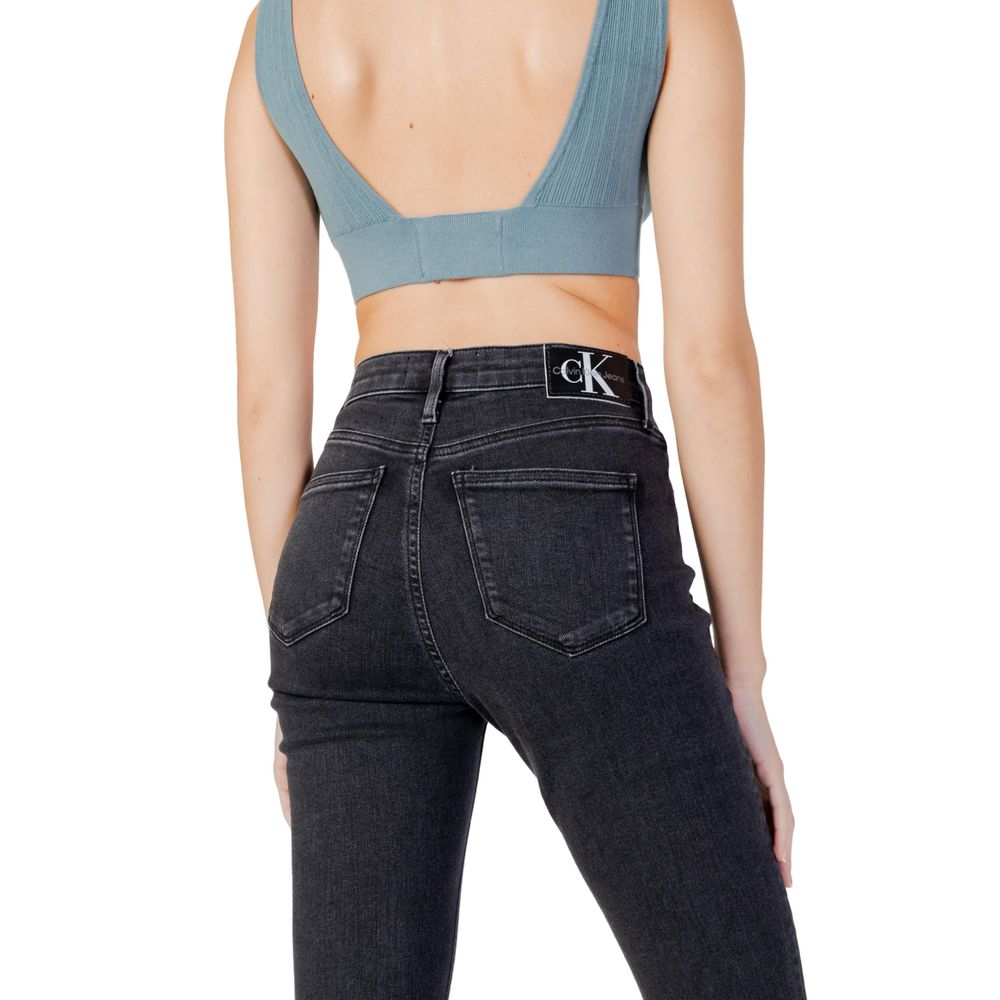 Black Cotton Skinny Jean