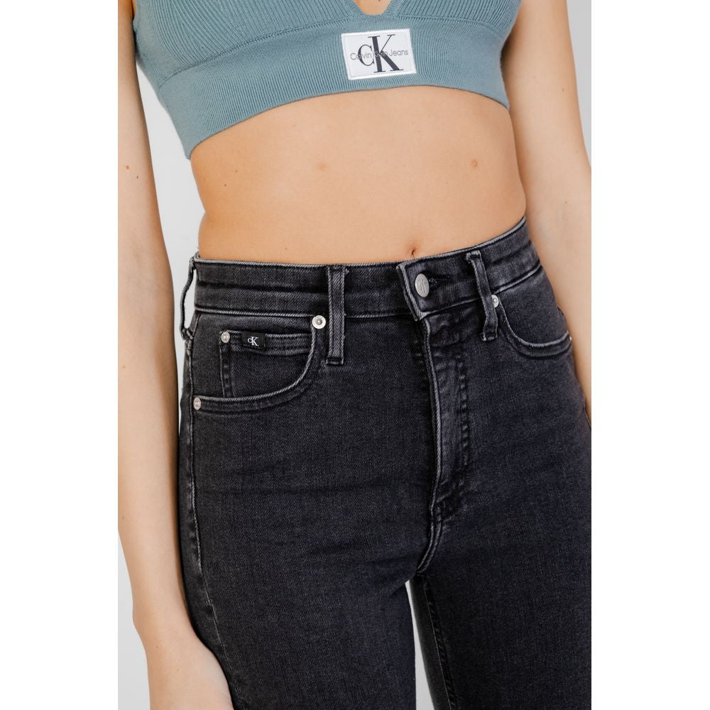 Black Cotton Skinny Jean