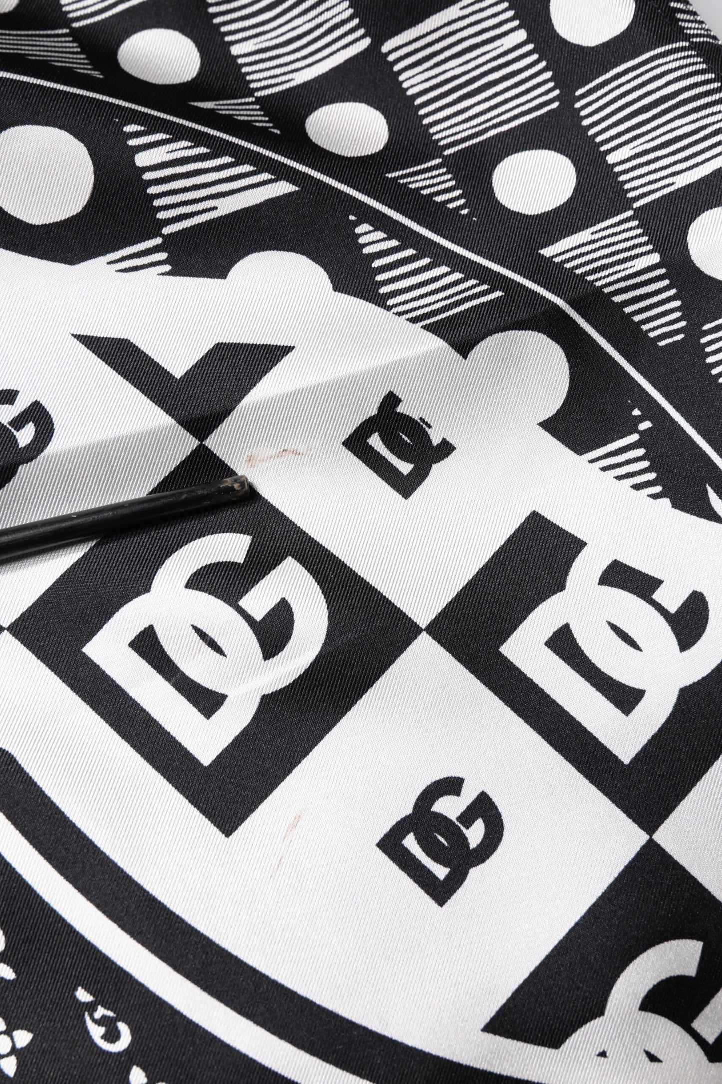 Black White Bandana Silk Men Bermuda Shorts