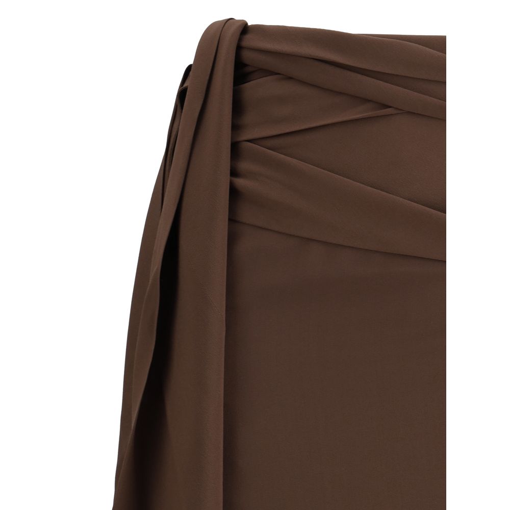 Crepe de chine Mini Skirt