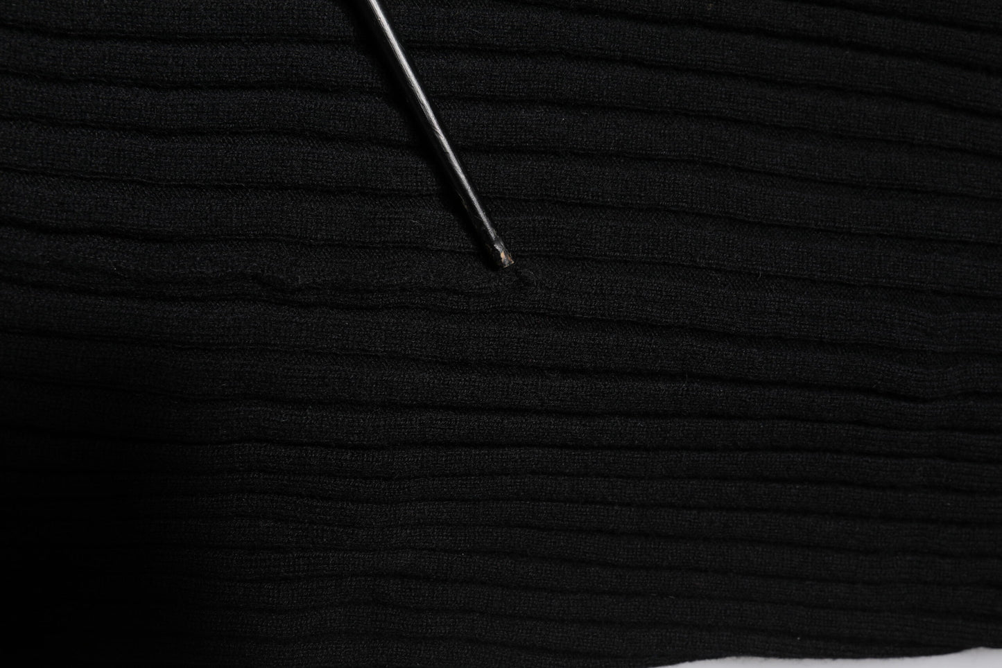 Black Cashmere Knitted Neck Warmer Foulard Scarf