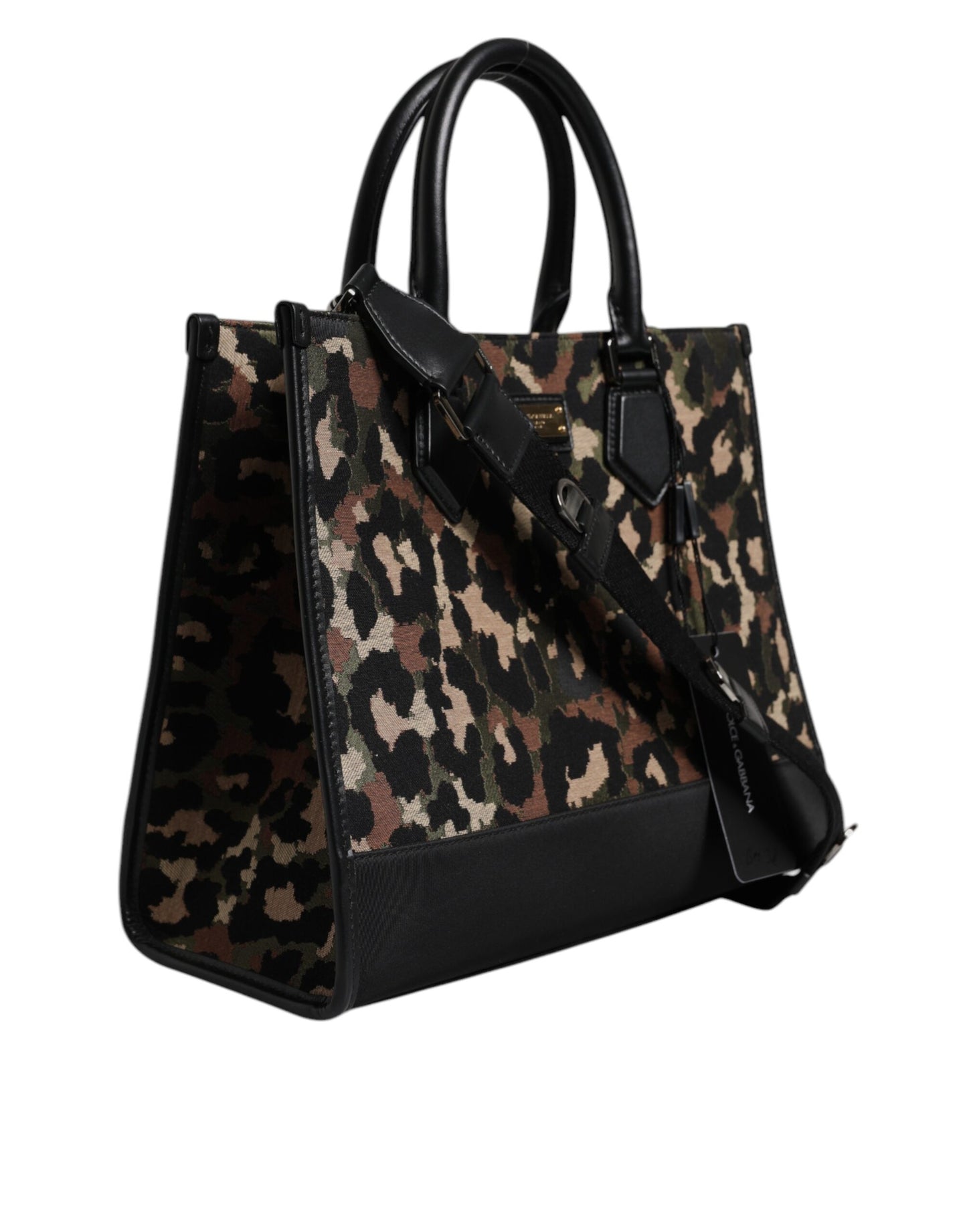 Multicolor Leopard Shopping Tote Shoulder Bag
