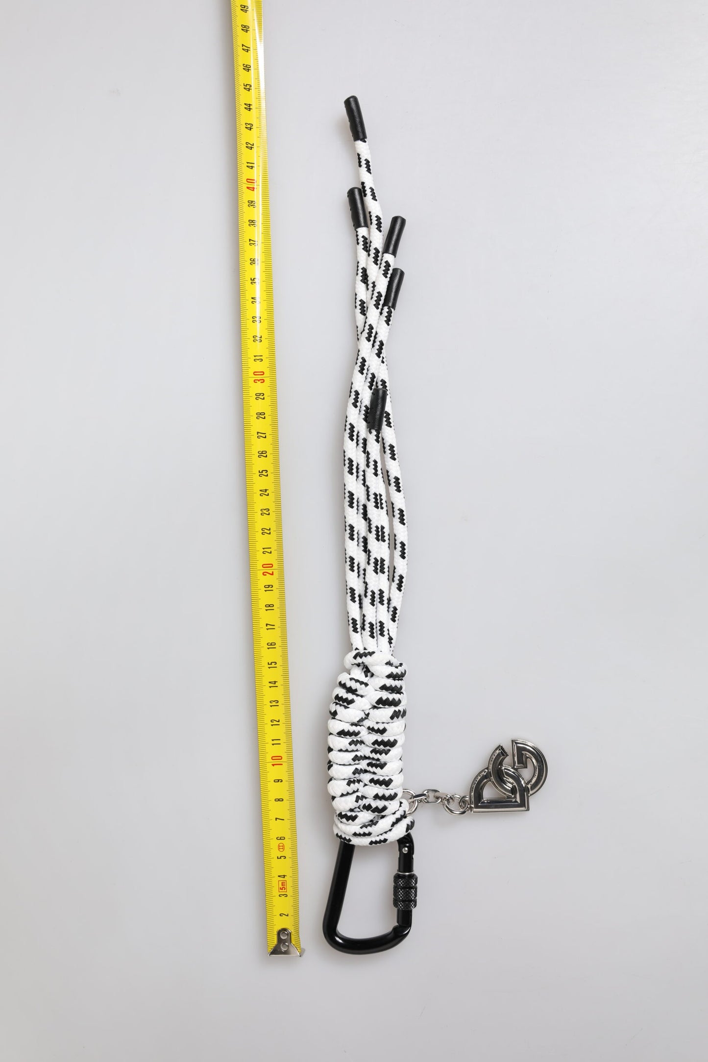 Multicolor Tape String DG Logo Keychain Polyester Keyring