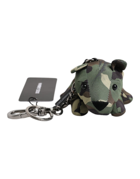 Multicolor Camouflage Animal Silhouette Keychain Keyring