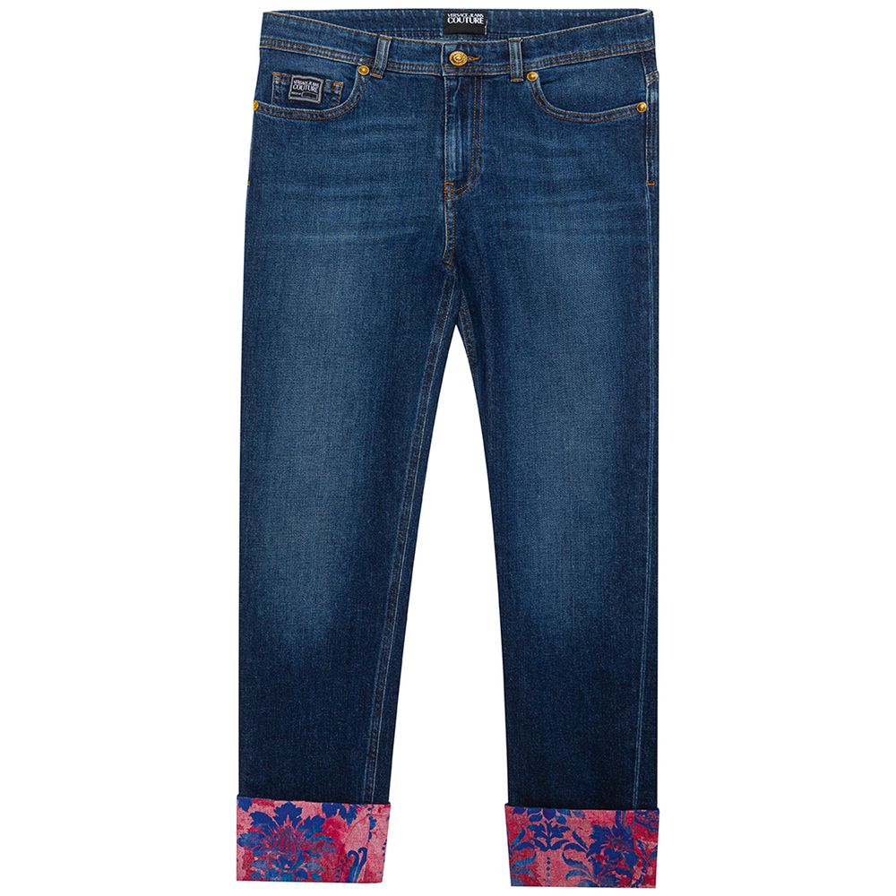 Blue Cotton Jeans Denim