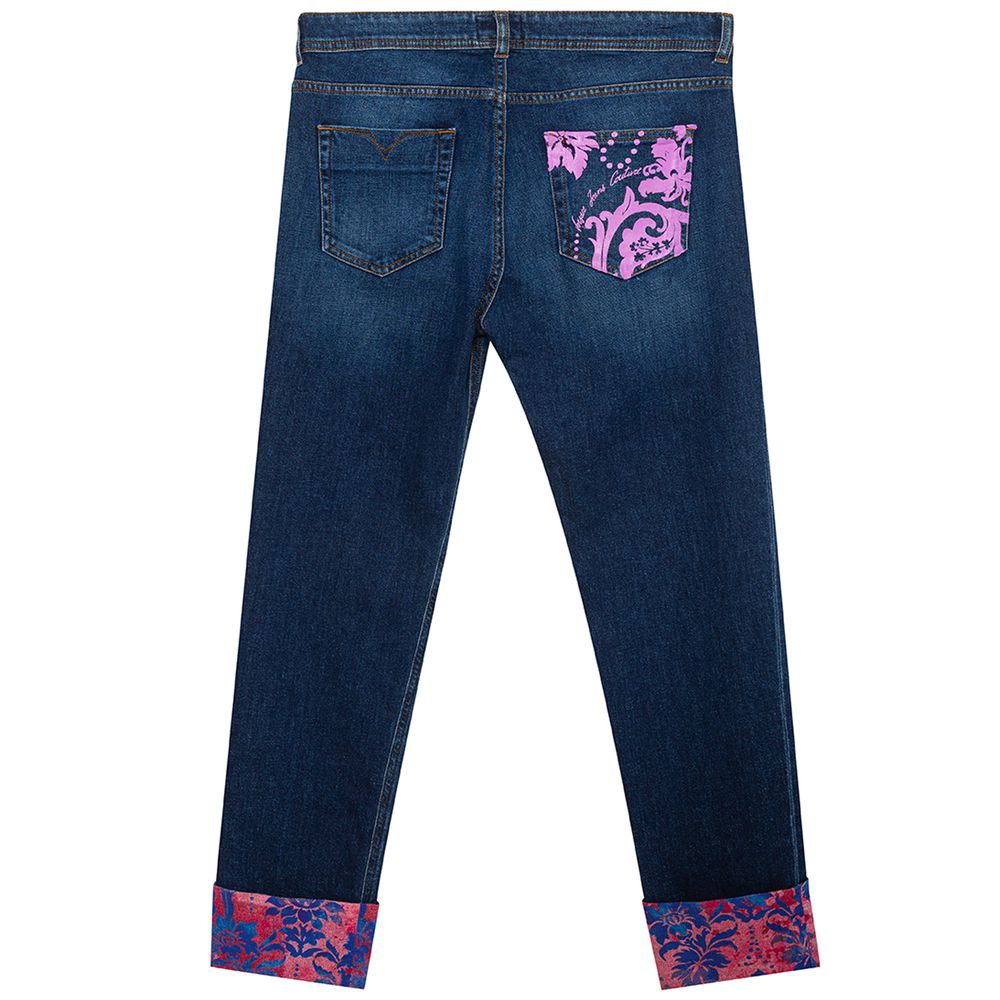 Blue Cotton Jeans Denim