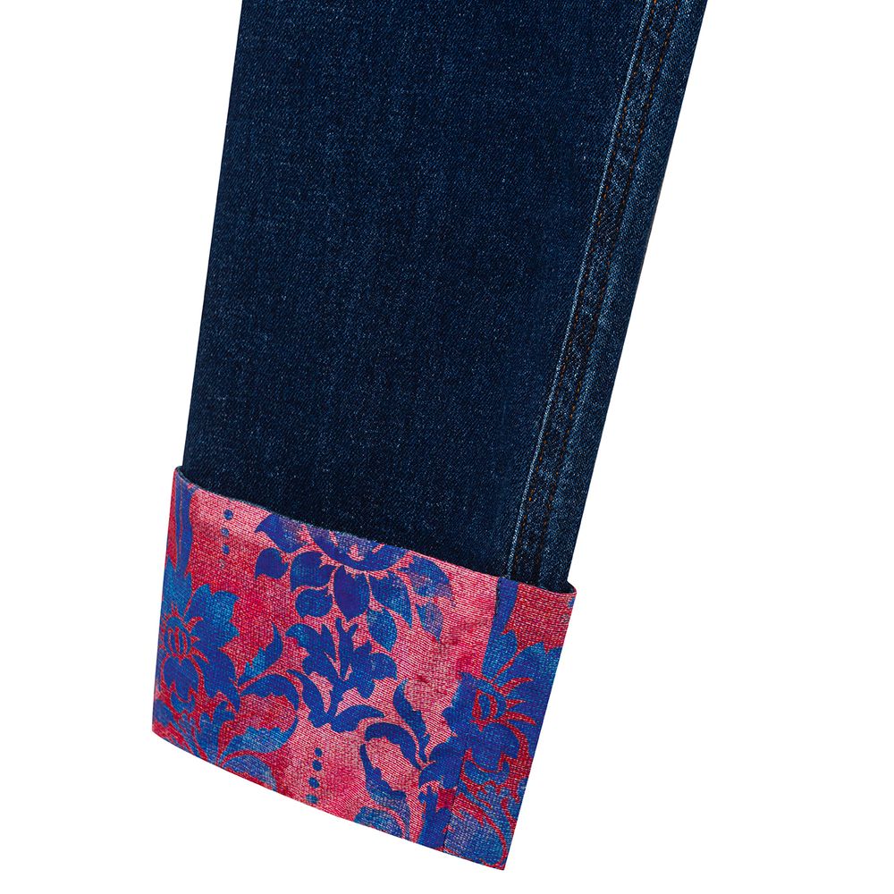 Blue Cotton Jeans Denim