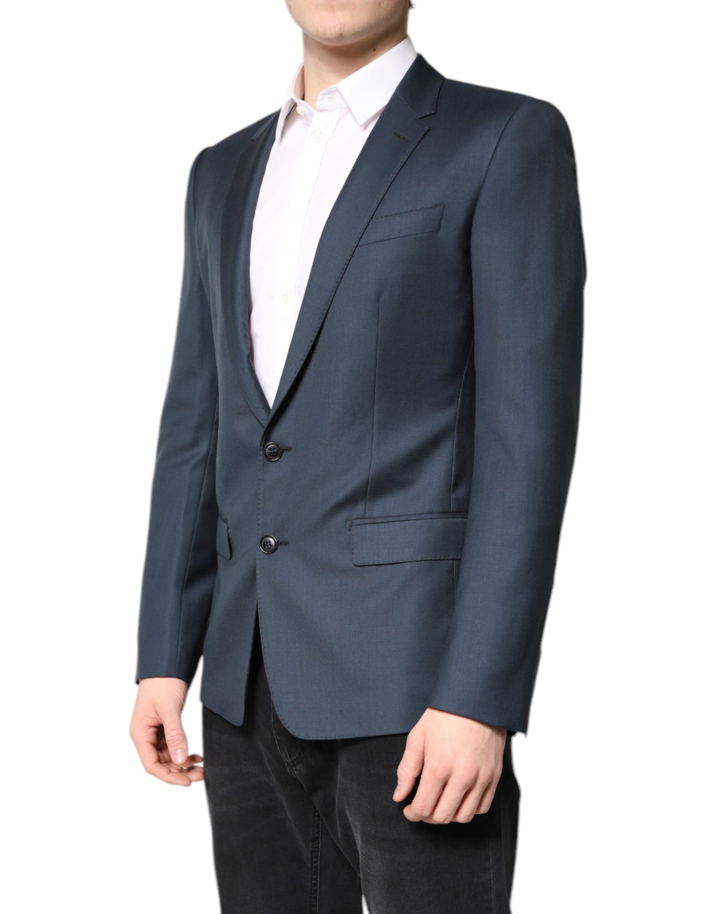 Blue Single Breasted Men Coat MARTINI Blazer