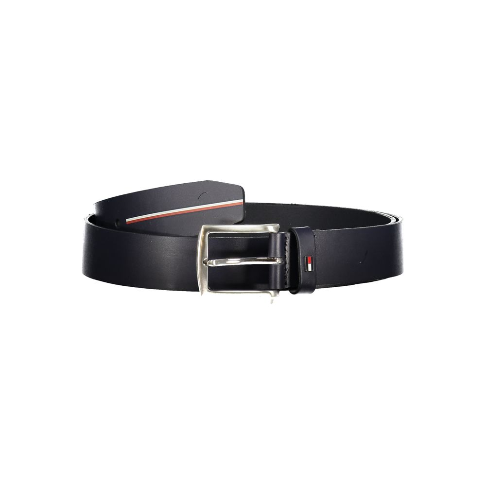Blue Leather Men Belt