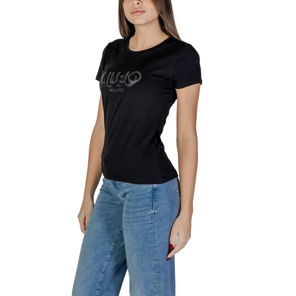 Black Cotton T-Shirt