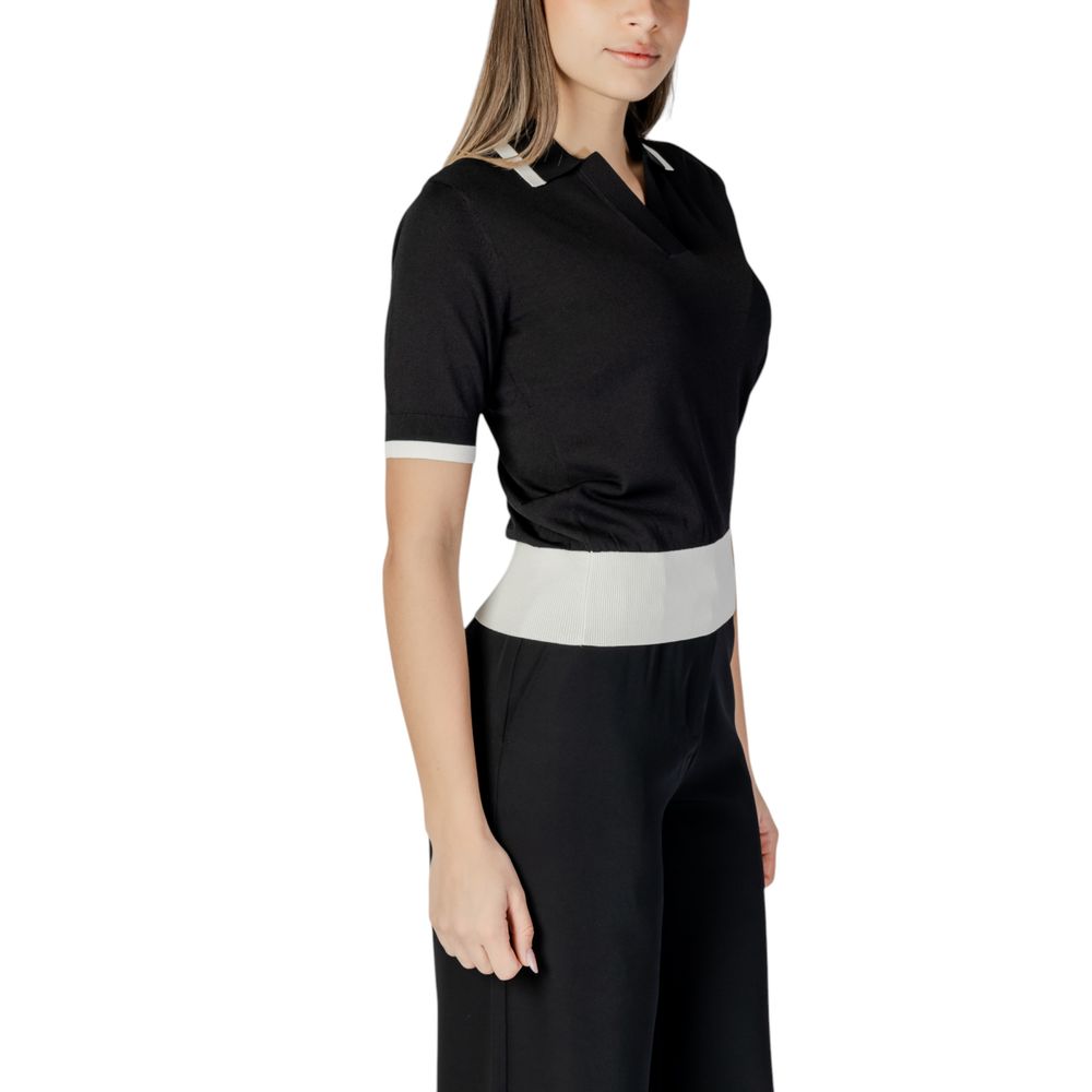 Black And White Viscose Sweater