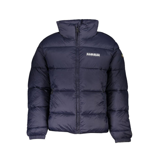 Blue Polyamide Men's Jacket