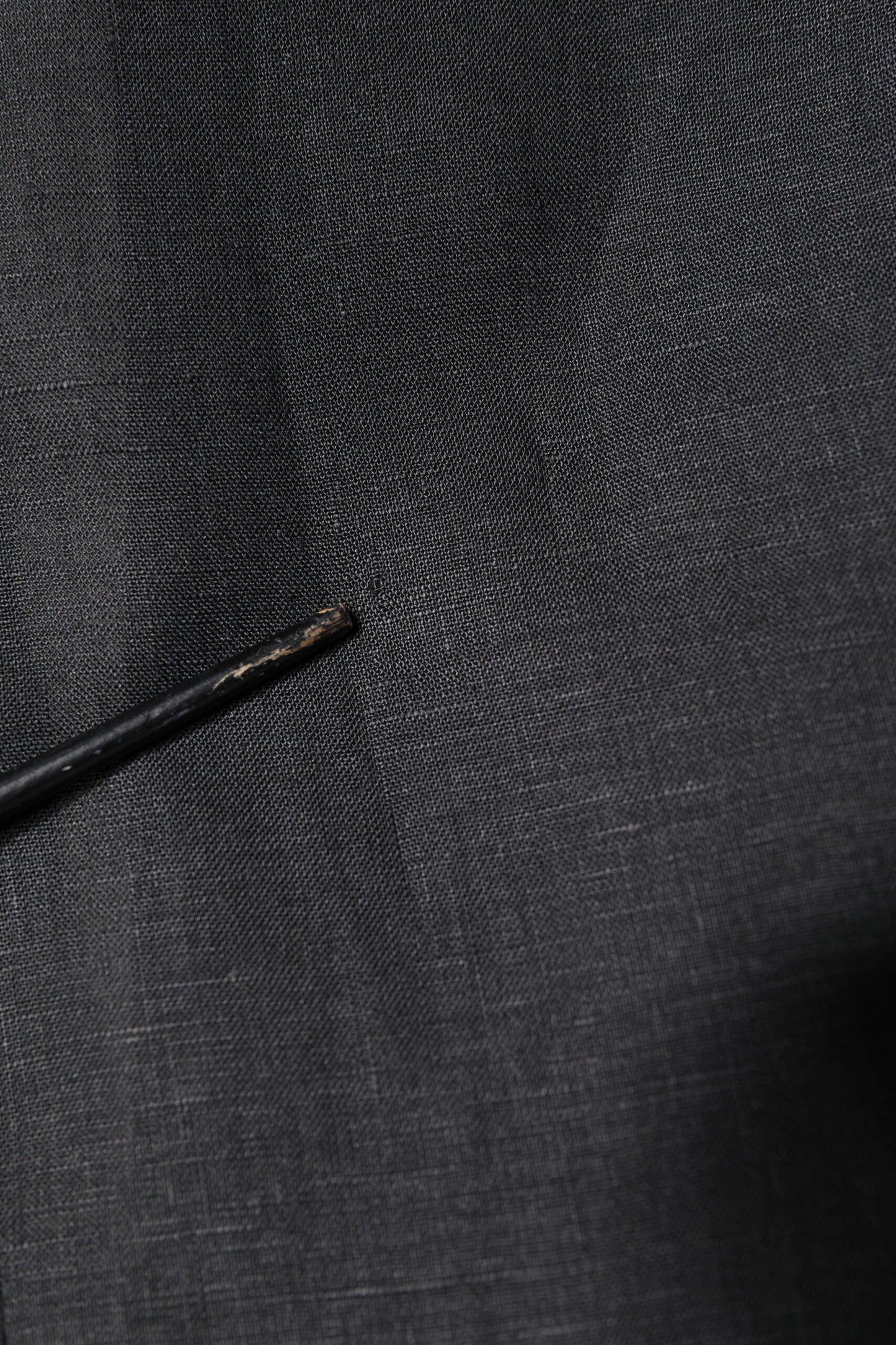 Black Linen Single Breasted Men Coat Blazer