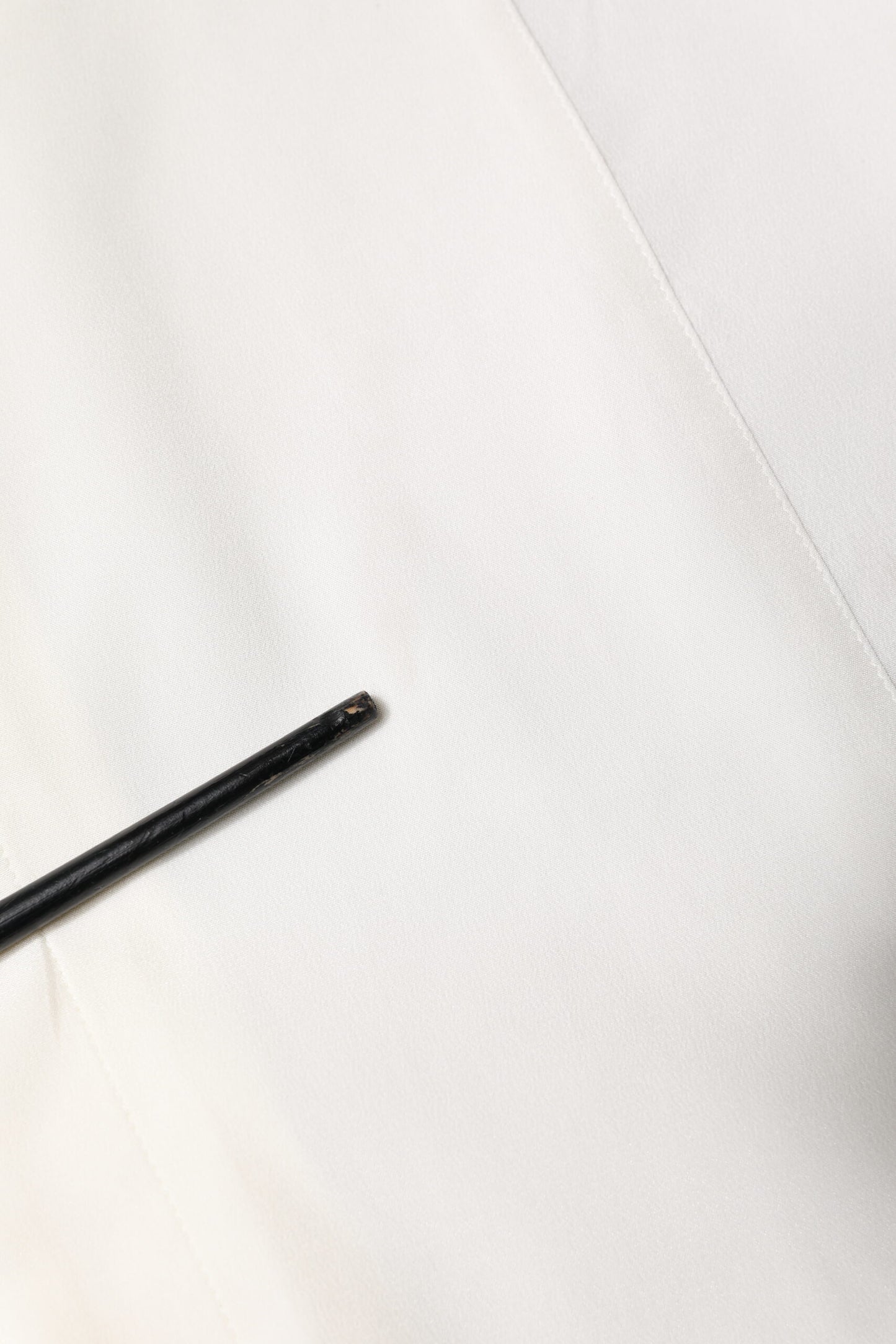 White Silk GOLD Dress Formal Collared Shirt