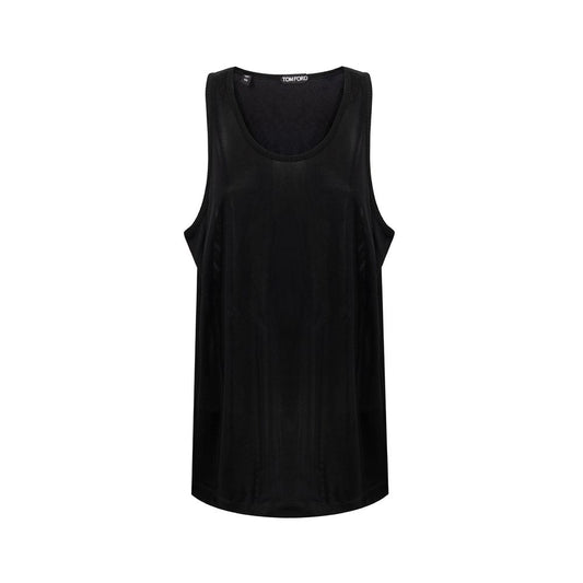 Black Viscose Tank Tops