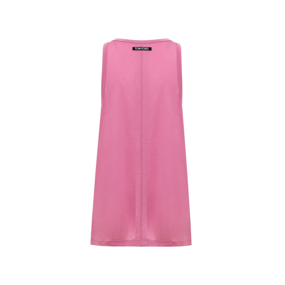 Pink Silk Tank Top