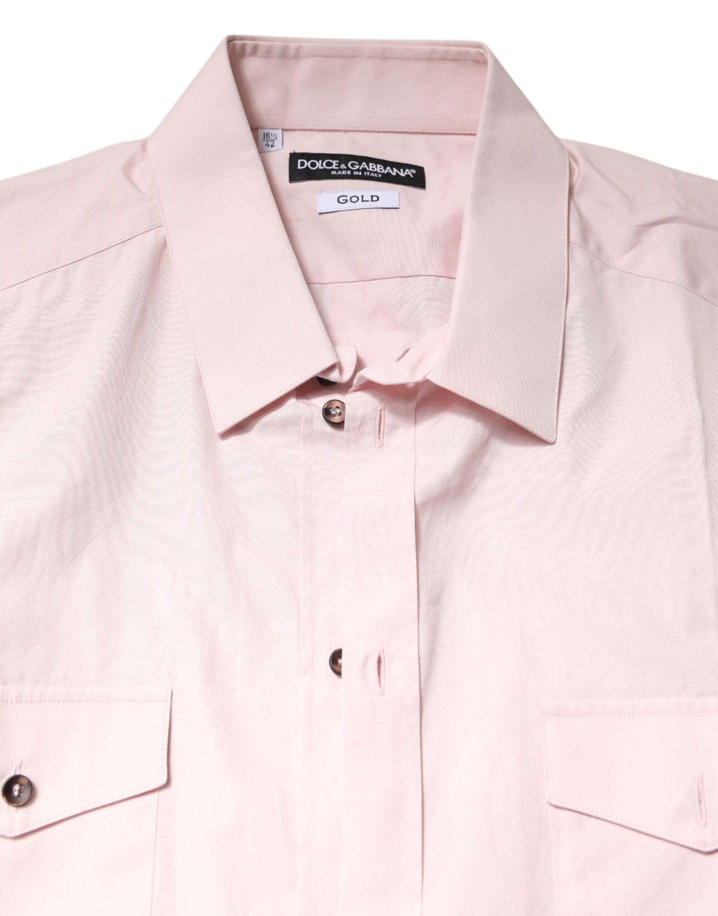 Pink Short Sleeves Cotton GOLD Casual Shirt