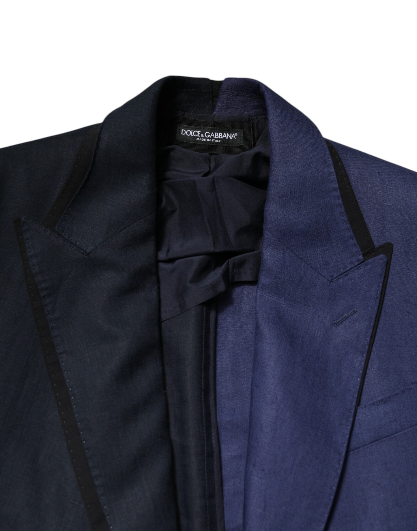 Navy Blue Double Breasted Suit Coat Blazer