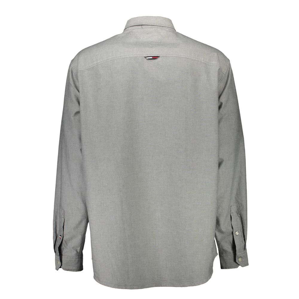 Gray Cotton Men Shirt