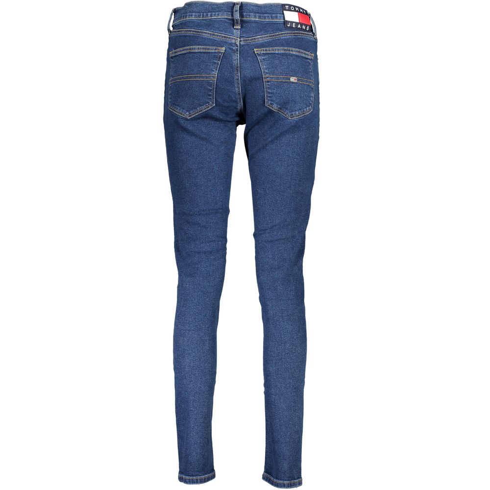 Blue Cotton Women Skinny Jean
