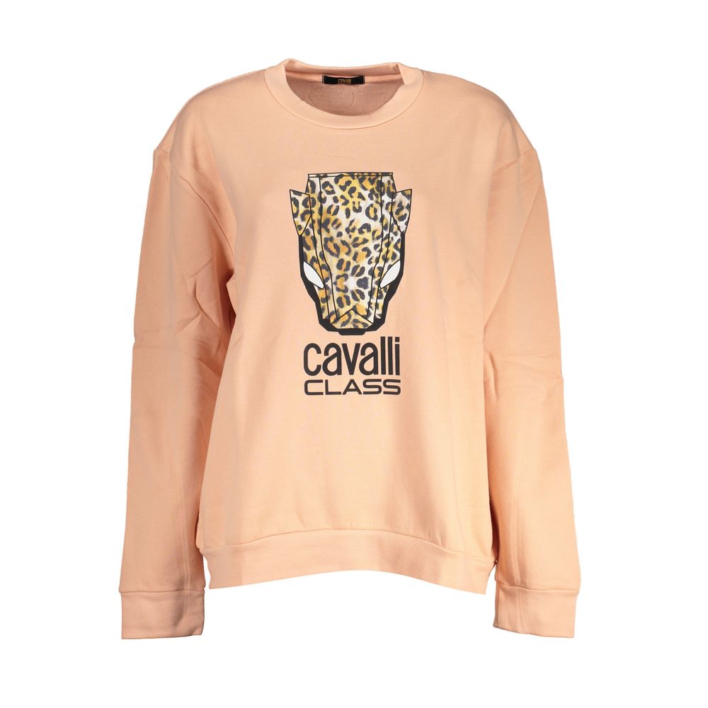 Pink Cotton Women Sweater