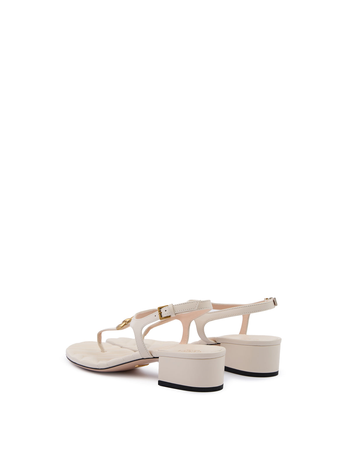 Mystic White Nappa Charlotte Leather Sandals