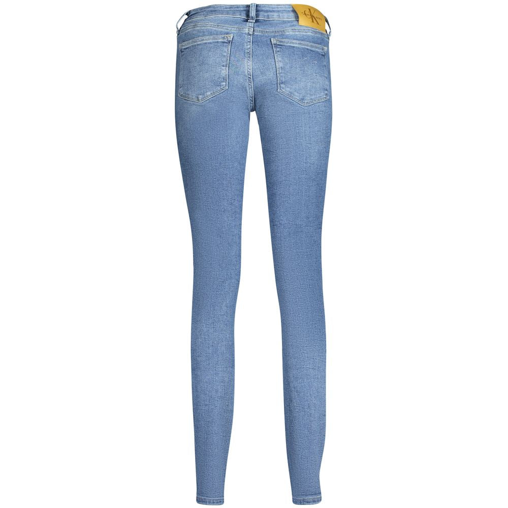Blue Cotton Women Jeans