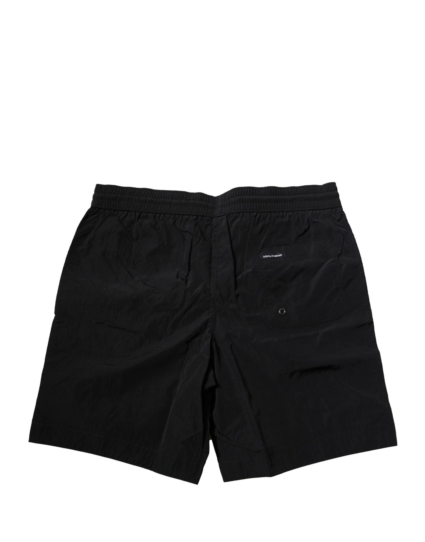 Black Polyester Beachwear Men Shorts Swimwear