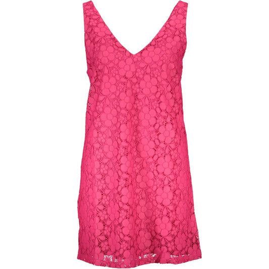Pink Viscose Women Dress