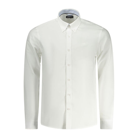 White Cotton Men Shirt