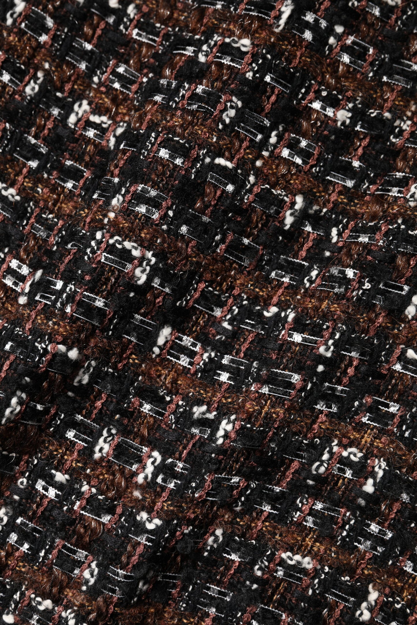 Multicolor Sleeveless Mini Tweed A-line Dress