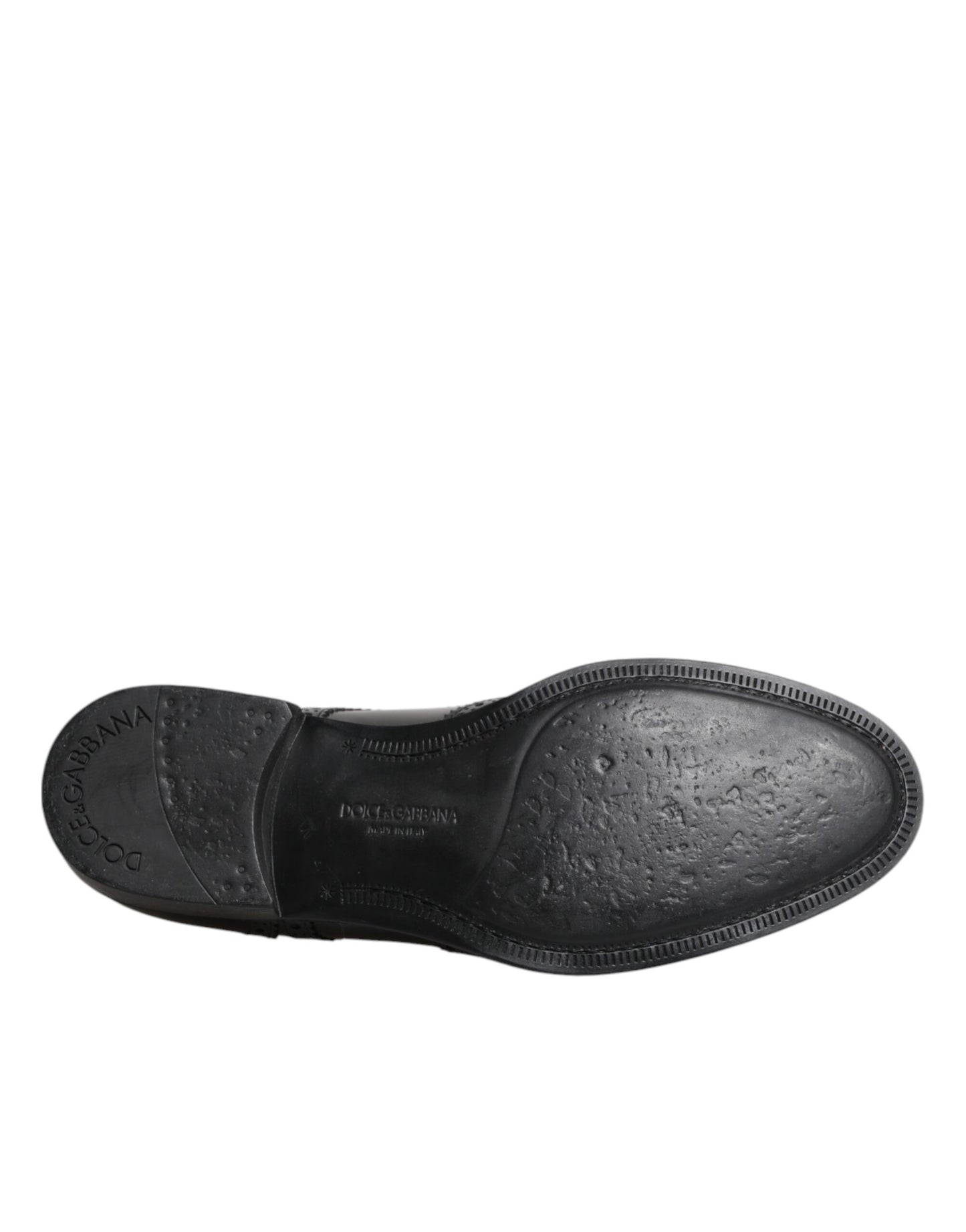 Black Leather Derby Wingtip Formal Shoes