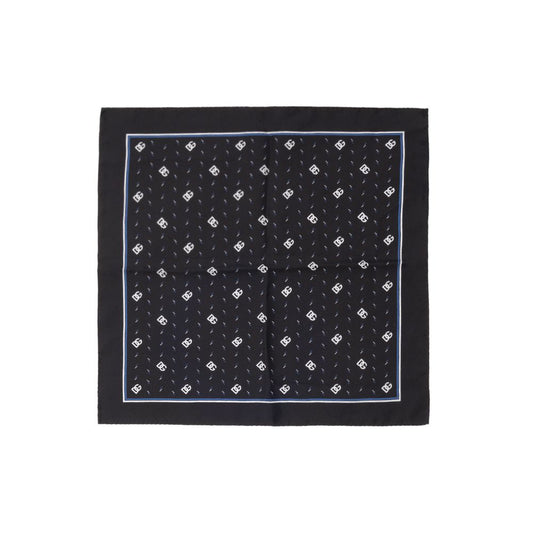 Black Silk Pocket Square
