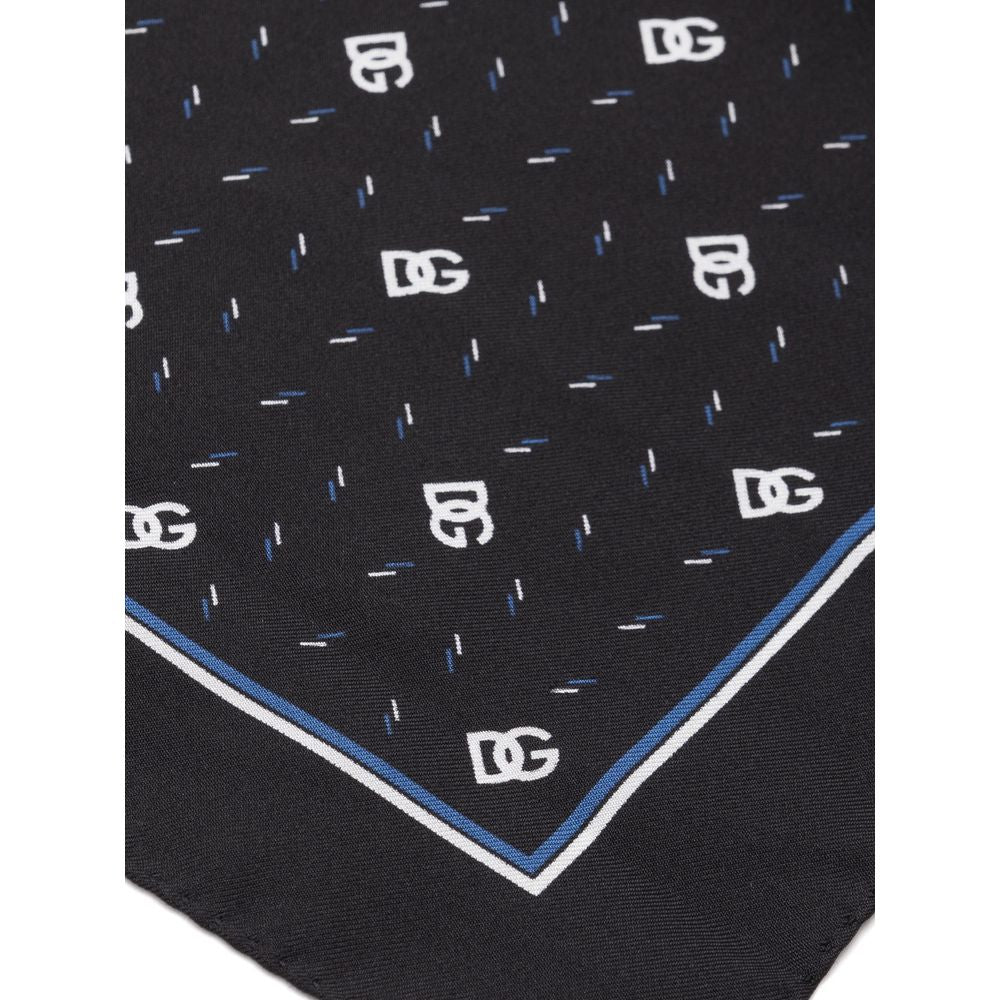 Black Silk Pocket Square