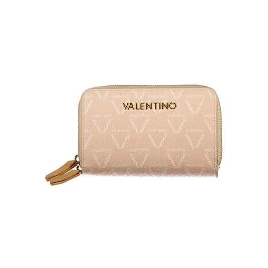 Beige Polyethylene Women Wallet